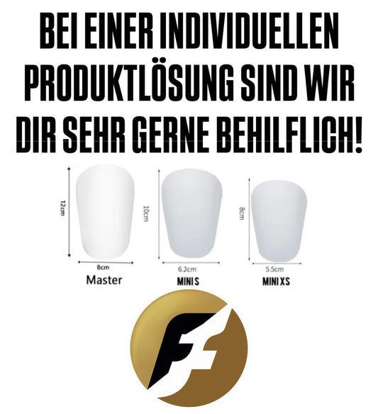 Shin Pads FBP-„Fire Pulse“ in 2 versch. Größen inkl. FBP Samttasche